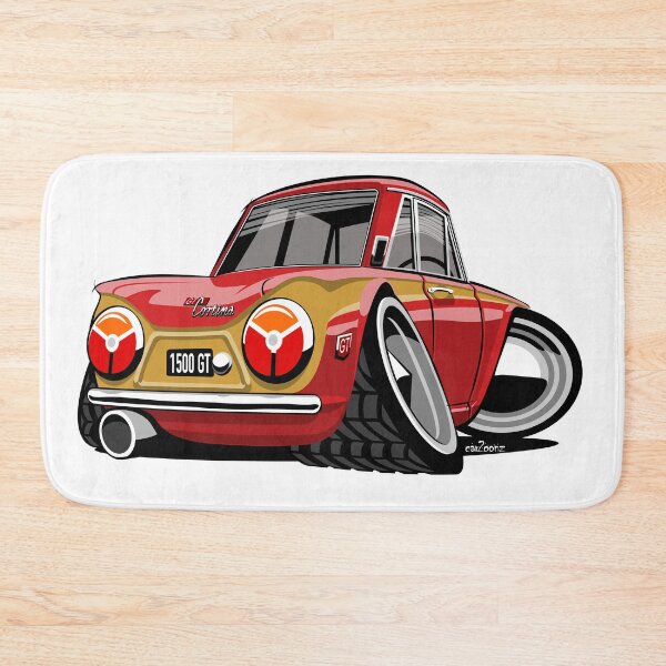 Item preview, Ford Cortina Mark 1 Gold Leaf caricature designed and sold by car2oonz.