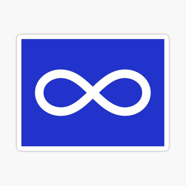 Item preview, Metis Blue flag designed and sold by tony4urban.