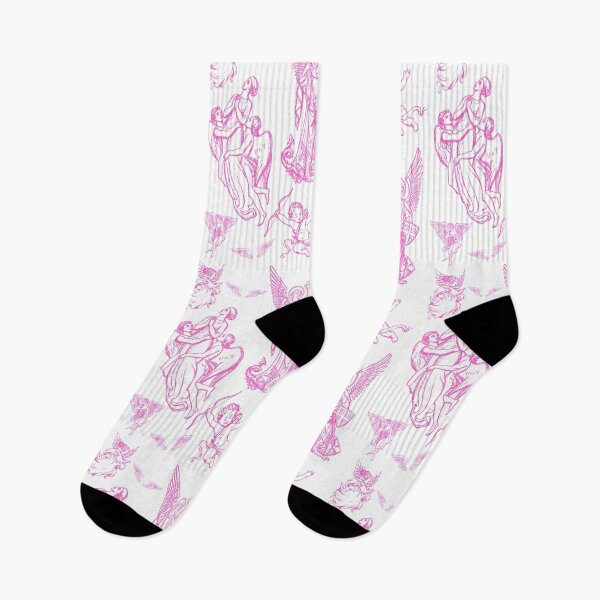 Item preview, Tattoo Angelic Neon Pink Design In White designed and sold by LittleIconShop.