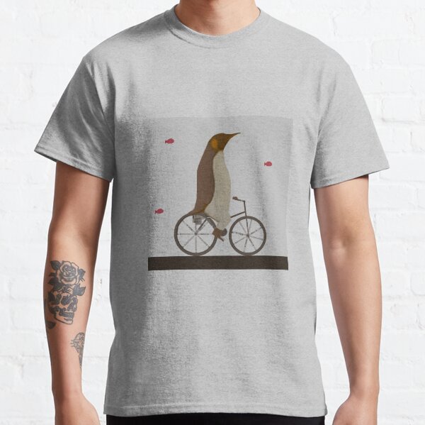 Penguin on Bicycle Classic T-Shirt