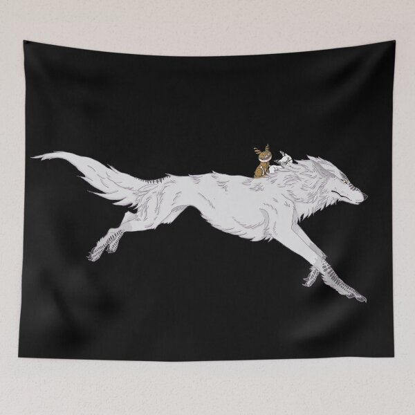 Item preview, Loth Wolf with Loth Cats designed and sold by maddyspindler.