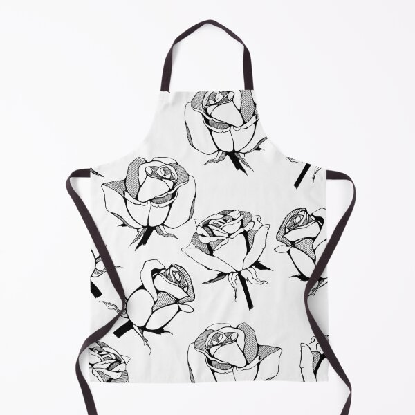 Item preview, Rose Ink Drawing (BW) Pattern designed and sold by Oak Mountain.