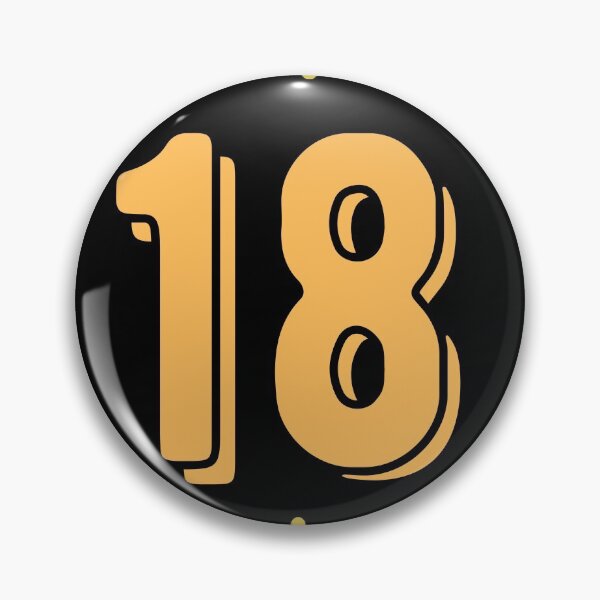 Item preview, Number 18 designed and sold by HappinessWorld.