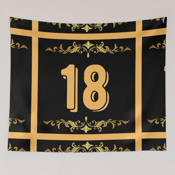 Item preview, Number 18 designed and sold by HappinessWorld.