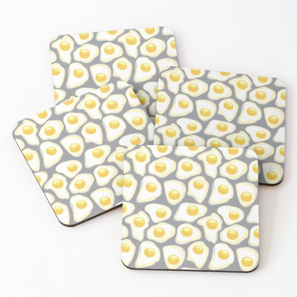 Item preview, fried eggs on gray background designed and sold by Galo4ka555.