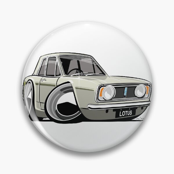 Item preview, Ford Lotus Cortina Mark 2 caricature designed and sold by car2oonz.