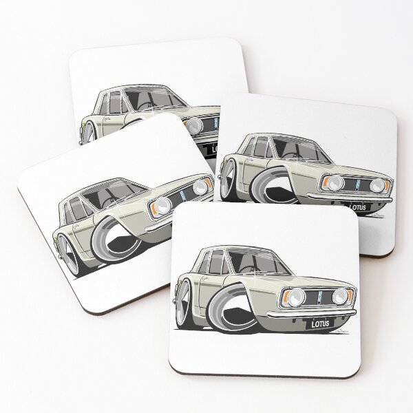 Item preview, Ford Lotus Cortina Mark 2 caricature designed and sold by car2oonz.