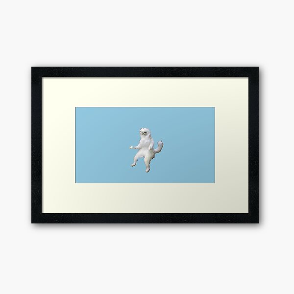 persian cat room guardian Framed Art Print