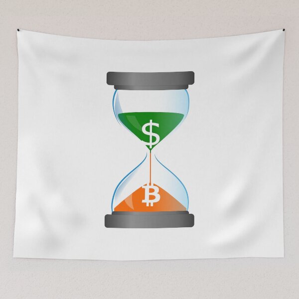 Item preview, The falling value of the dollar and rising price of bitcoin. designed and sold by stretchtees.