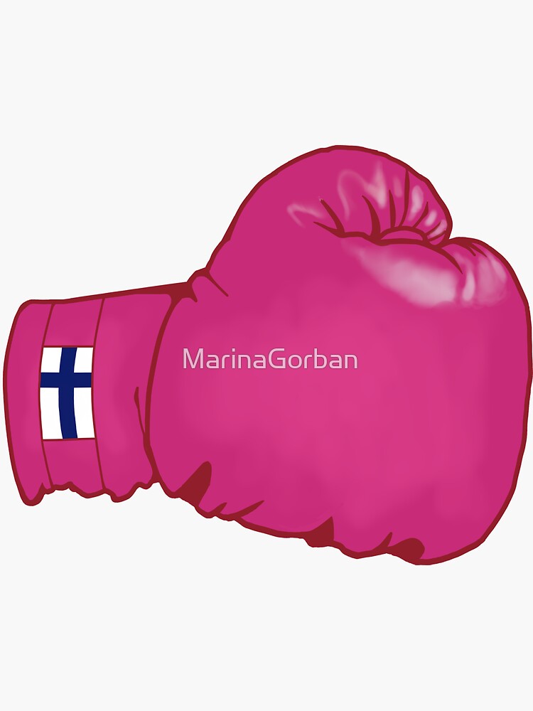 Finnish Boxing Girls KO Sticker