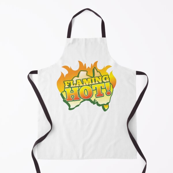 Item preview, FLAMING HOT with aussie map and fire! designed and sold by jazzydevil.