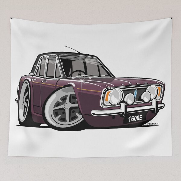 Item preview, Ford Cortina 1600E caricature aubergine designed and sold by car2oonz.