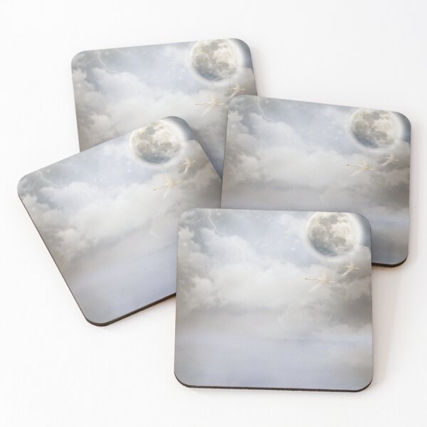 Item preview, Two Swans Flying in an Imaginary Space designed and sold by JEK Designer ⭐⭐⭐⭐⭐ (5.0).