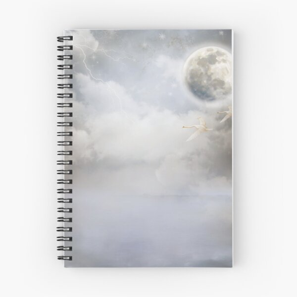 Item preview, Two Swans Flying in an Imaginary Space designed and sold by Mzarql Official Store.