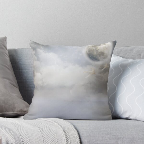 Item preview, Two Swans Flying in an Imaginary Space designed and sold by JEK Designer ⭐⭐⭐⭐⭐ (5.0).