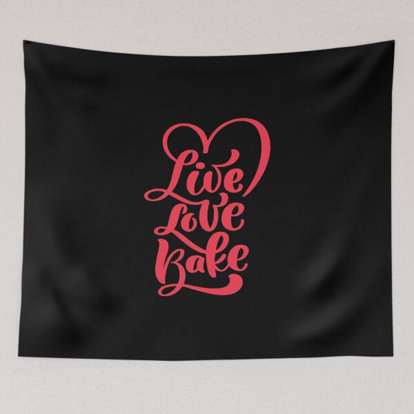 Item preview, Live Love Bake Valentine day designed and sold by Made-By-Art.