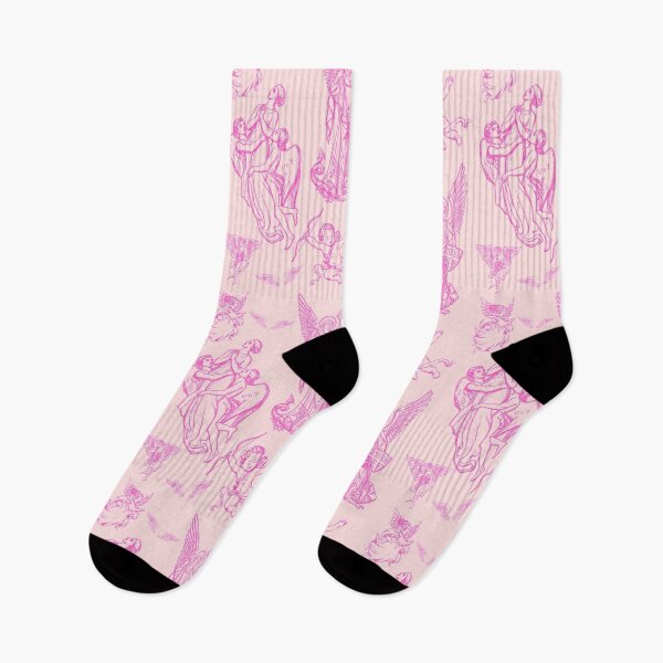 Item preview, Tattoo Angelic Neon Pink Design In Soft Pink designed and sold by LittleIconShop.