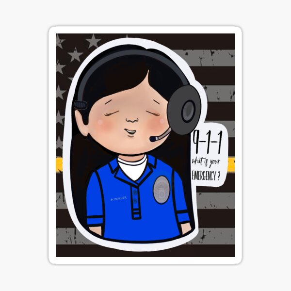 Thin Gold Line Dispatchers Sticker