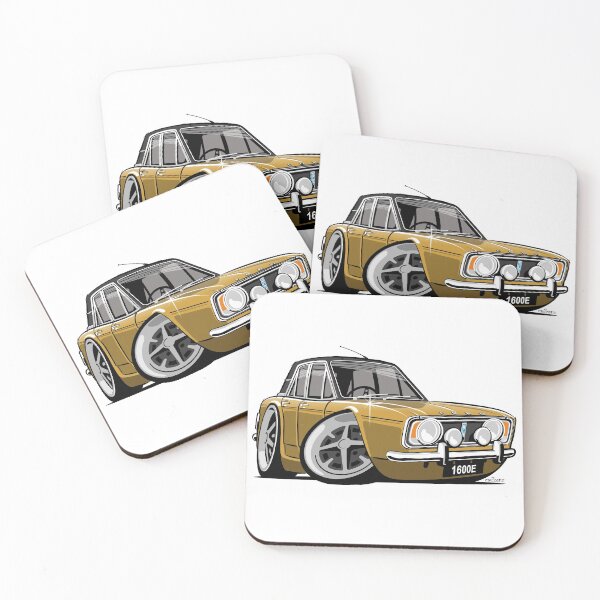 Item preview, Ford Cortina 1600E caricature gold designed and sold by car2oonz.