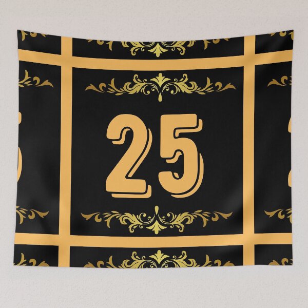 Item preview, Number 25 designed and sold by HappinessWorld.