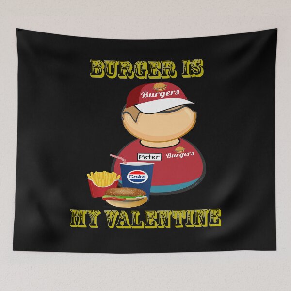 Item preview, Burger Is My Valentine designed and sold by Uvogin2099.
