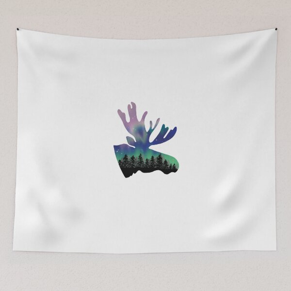 Item preview, Aurora Borealis Moose, Northern Lights designed and sold by Antonia Ippolito.
