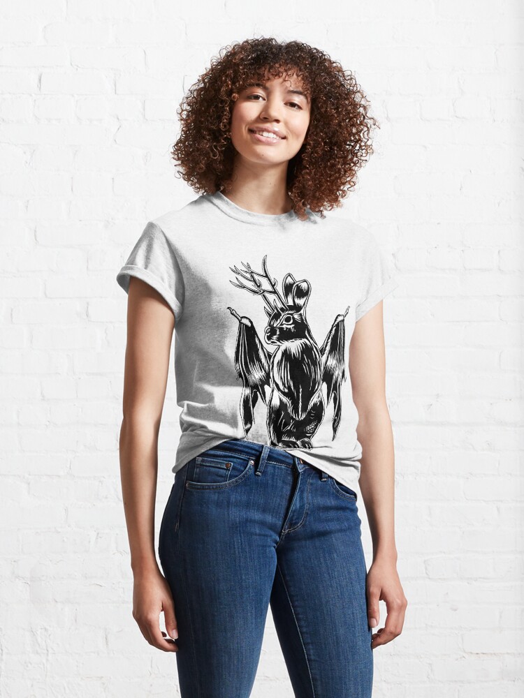 Alternate view of Kami with folded wings Classic T-Shirt