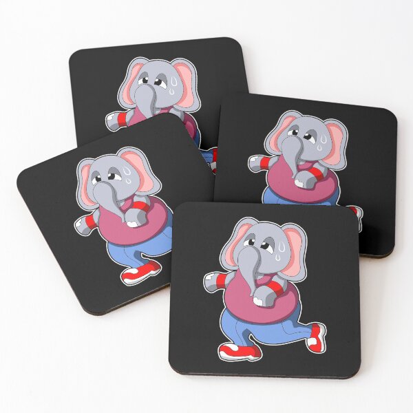 Item preview, Elephant at Fitness - Jogging with Sweatband designed and sold by Snabdesign84.