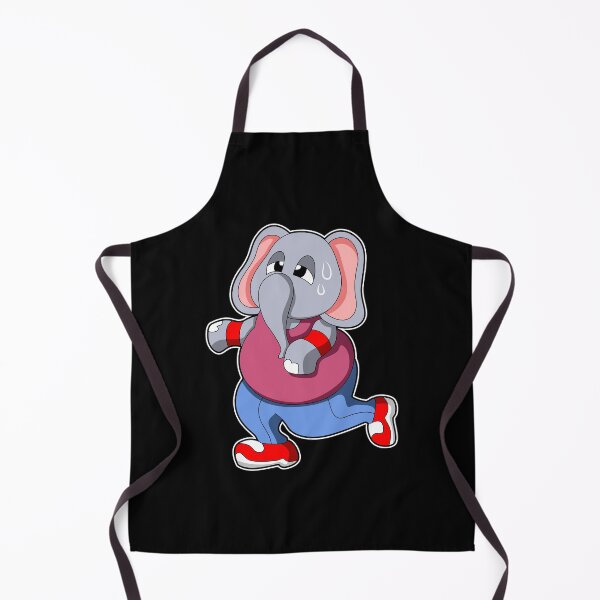 Item preview, Elephant at Fitness - Jogging with Sweatband designed and sold by Snabdesign84.