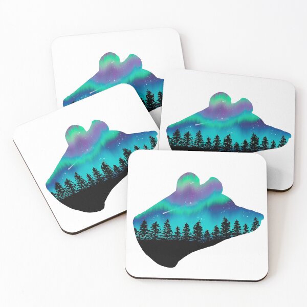 Item preview, Aurora Borealis Bear, Northern Lights designed and sold by Antonia Ippolito.