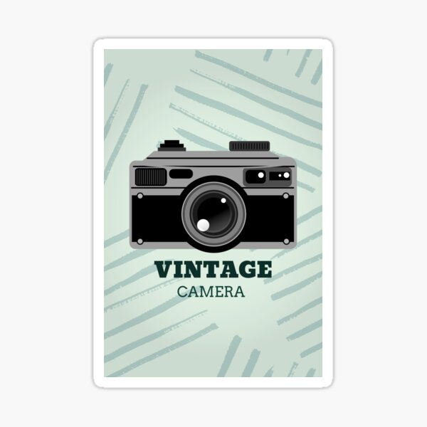 Old Vintage Retro Photo Camera Polaroid Car Bumper Vinyl Sticker Decal 4"X5"