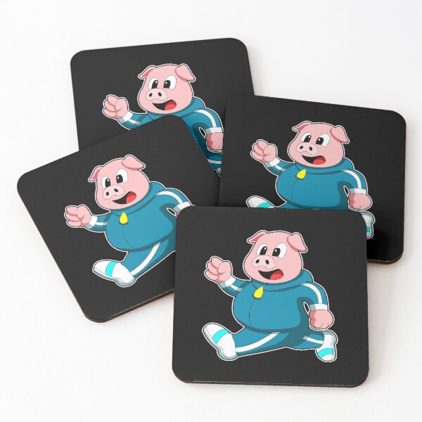 Item preview, Pig at Fitness - Jogging with Jogging suit designed and sold by Snabdesign84.