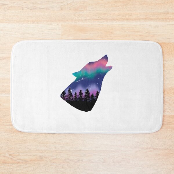 Item preview, Aurora Borealis Wolf, Northern Lights designed and sold by Antonia Ippolito.