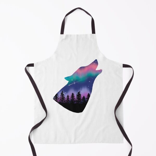 Item preview, Aurora Borealis Wolf, Northern Lights designed and sold by Antonia Ippolito.