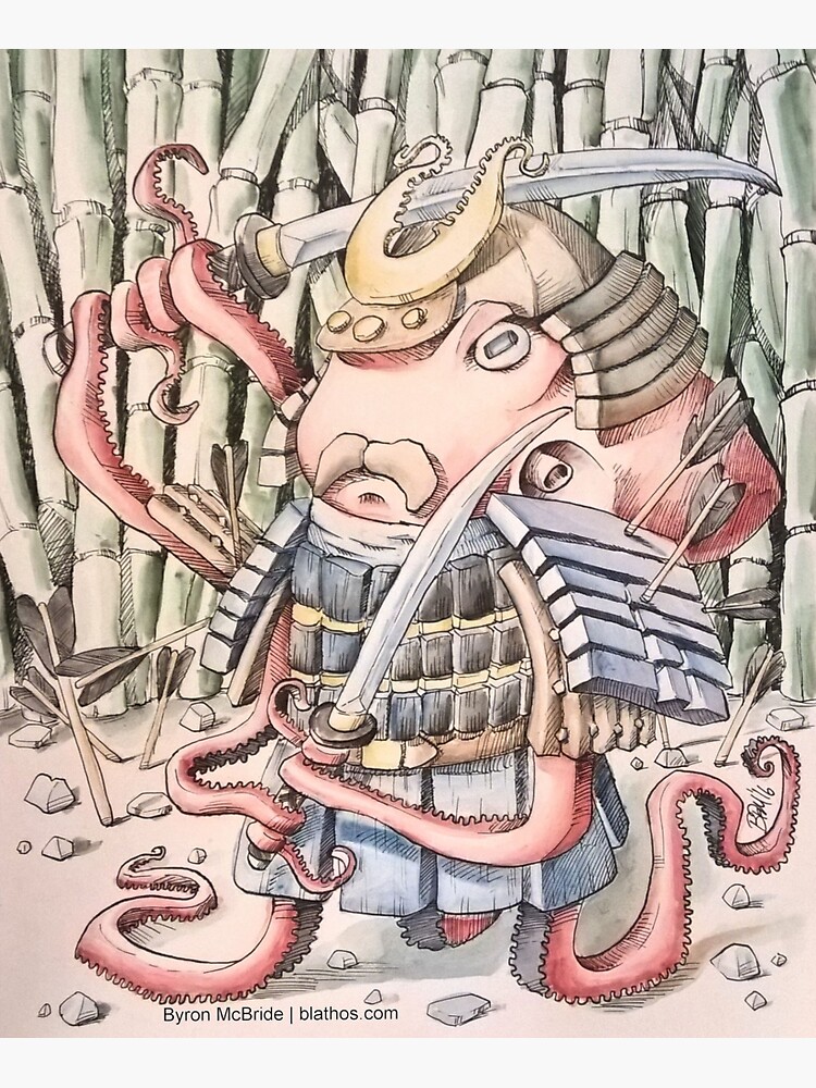 Samurai Octopus by ByronMcBride