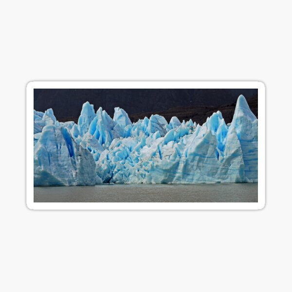 The Blue of Grey Glacier Sticker
