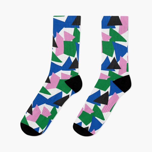 Item preview, Multi Coloured Block Geo Graphic Pattern designed and sold by LittleIconShop.