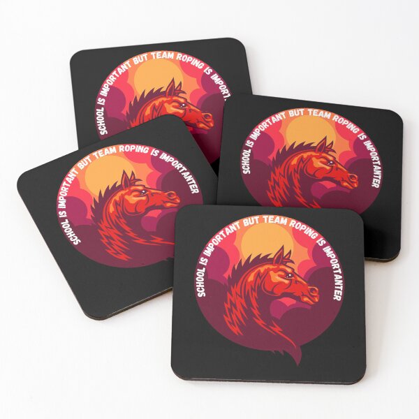Item preview, School Is Important But Team Roping Is Importanter Retro Vintage Sunset  designed and sold by TOP-DESIGN4U.