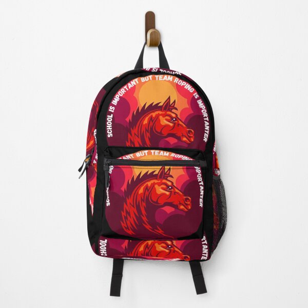 Item preview, School Is Important But Team Roping Is Importanter Retro Vintage Sunset  designed and sold by TOP-DESIGN4U.