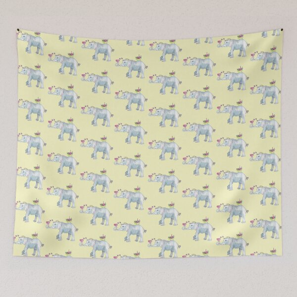 Item preview, Elephant Drinking a mocktail designed and sold by Reanna Bakshani.
