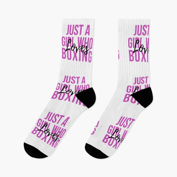 Item preview, Just A Girl Who Loves Boxing designed and sold by CreacionsMeraki.