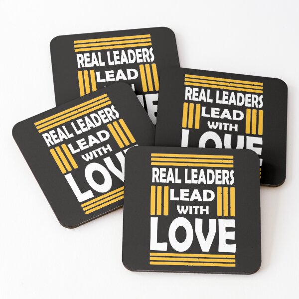 Item preview, Real Leaders Lead With Love designed and sold by PrintBrint.