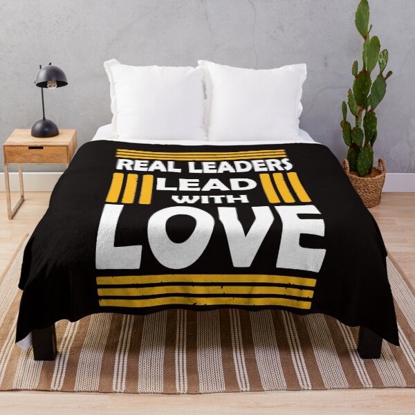 Item preview, Real Leaders Lead With Love designed and sold by PrintBrint.