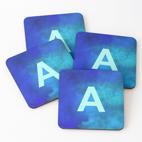 Item preview, Cosmic Fire Blue Alphabet A designed and sold by geoceltic.