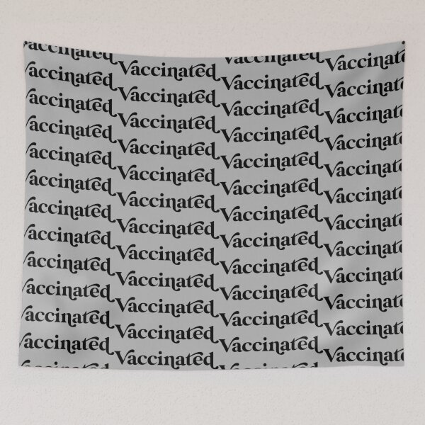 Item preview, Retro Vaccinated Design in with Grey Background designed and sold by cutetype.