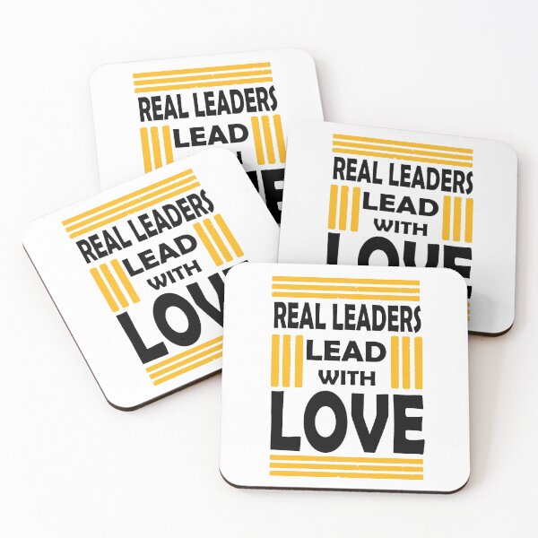 Item preview, Real Leaders Lead With Love designed and sold by PrintBrint.