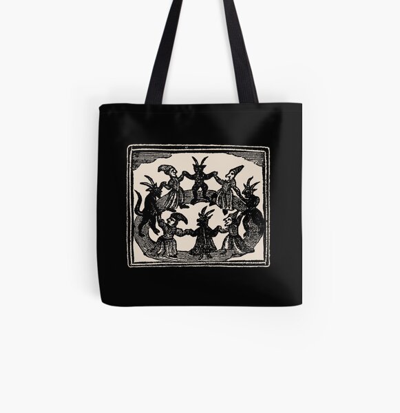 Witches Circle Dance All Over Print Tote Bag