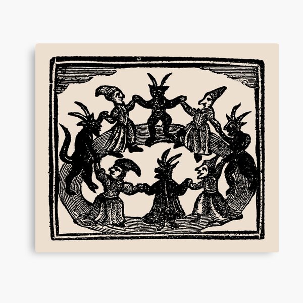 Witches Circle Dance Canvas Print