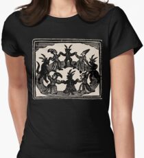 Witches Circle Dance Tailliertes T-Shirt für Frauen