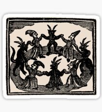 Pegatina Brujas danza en círculo